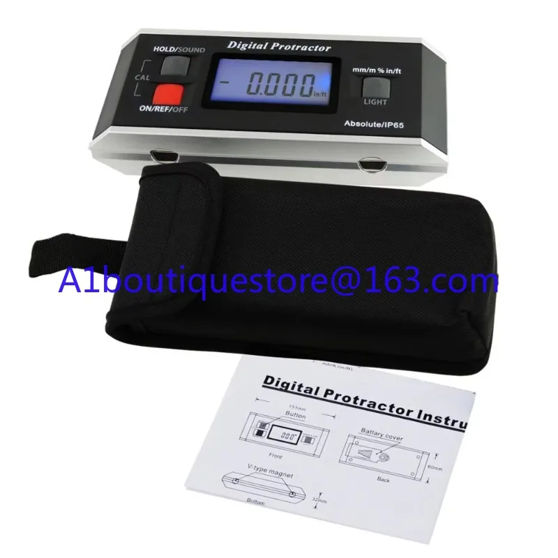Digital goniometer level goniometer goniometer inclinometer magnetic v-slot with backlight for industrial automotive use