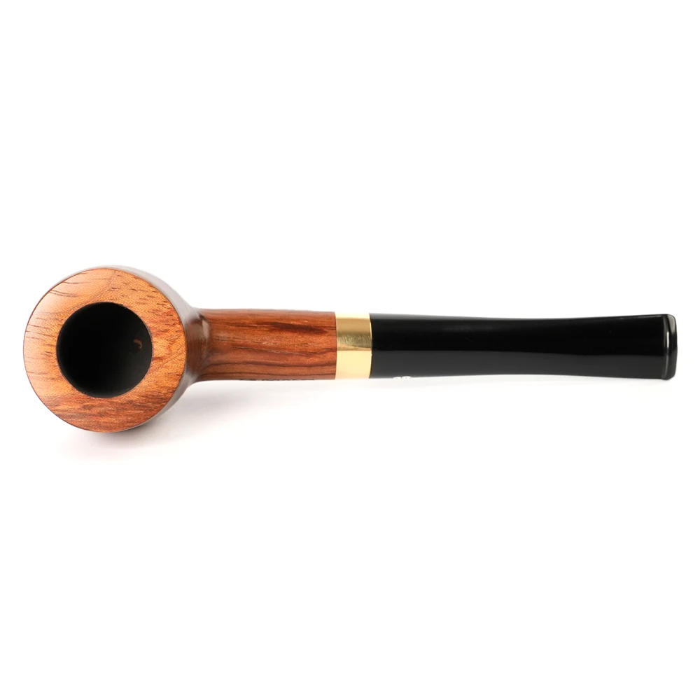 JIBILL handmade tobacco pipe,  straight handle billiard ball, 9mm pipe channel, solid wood pipe, acrylic pipe mouth, Father gift