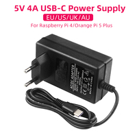 5V 4A Power Supply for Orange Pi 5 Plus 20W USB Type C Power Adapter EU US UK AU Plug for OPI 5/5B/5Plus/4 LTS Raspberry Pi 4B