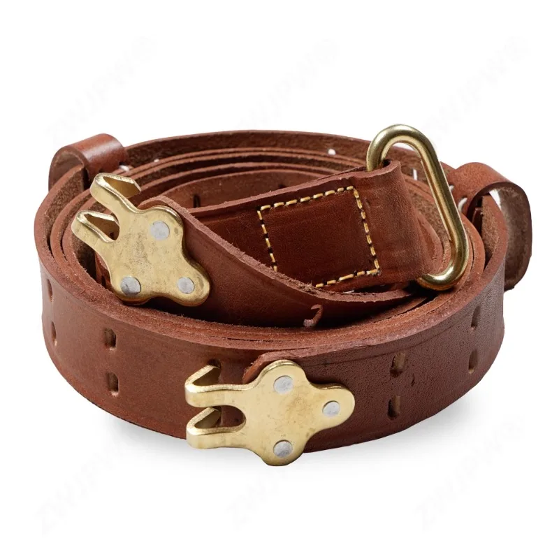 

American M1907/M1903/M1 Garland strap handmade first-layer leather strap (replica film and television props)