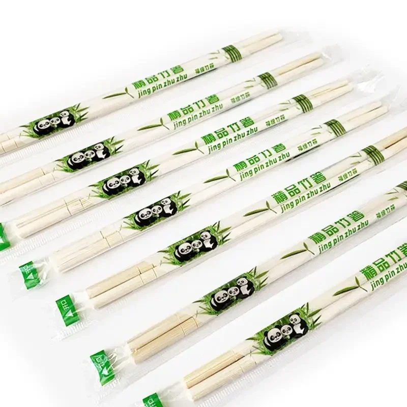 200/10 Pairs Disposable Bamboo Wood Chopsticks Restaurant Individual Package Chop Sticks Hashi Sushi Food Stick Tableware