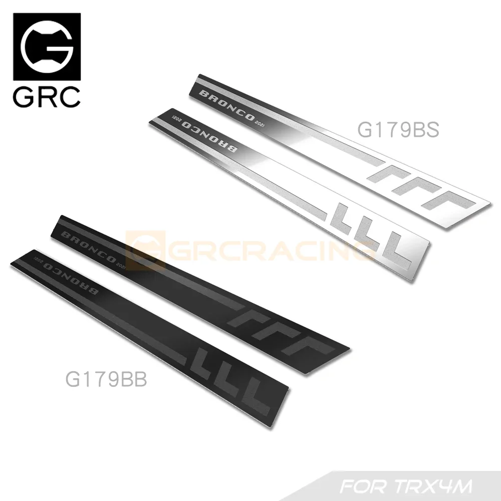 GRC TRX4M BRONCO Stainless Steel Decorative Sheet B# for TRX4m Bronco Upgrade Option Parts Protection Body #G179BS / G179BB