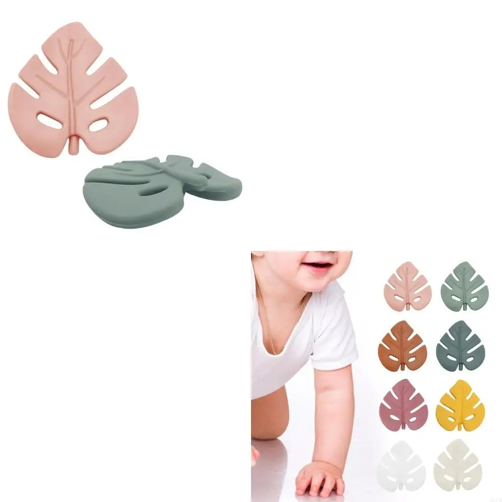 Set of 2pcs Teething Toy for Baby,Infant Teether Silicone Teething Toy Safe and Effective Tooth Uncomfot Relief Tool