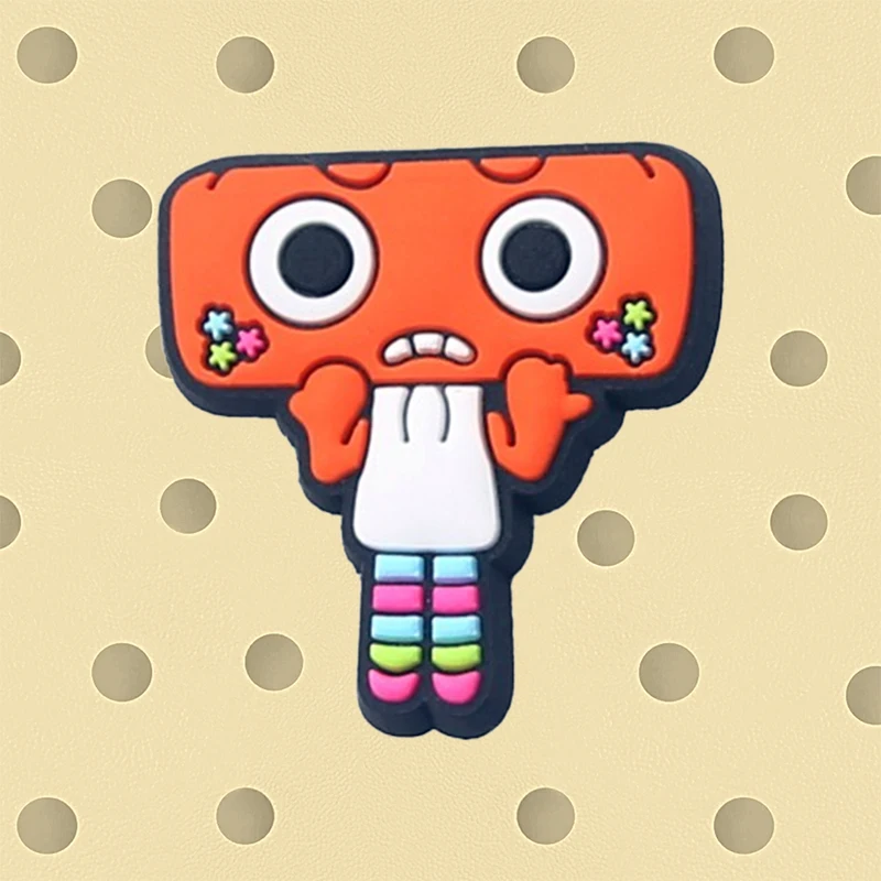 12 قطعة من سلسلة ألعاب Dandys World لتزيين الأحذية البلاستيكية بأسلوب متنوع قابل للفصل ومقاوم للماء مناسب للصيف للهدايا المثالية