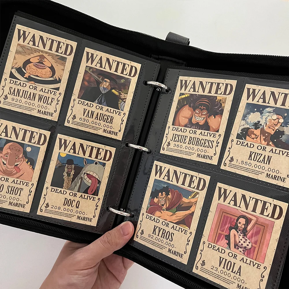 224Pcs One Piece Wanted Posters Cards Holder Collected Set Binder Collection Book Contains 224 Non Repeating Cards Toys Gifts