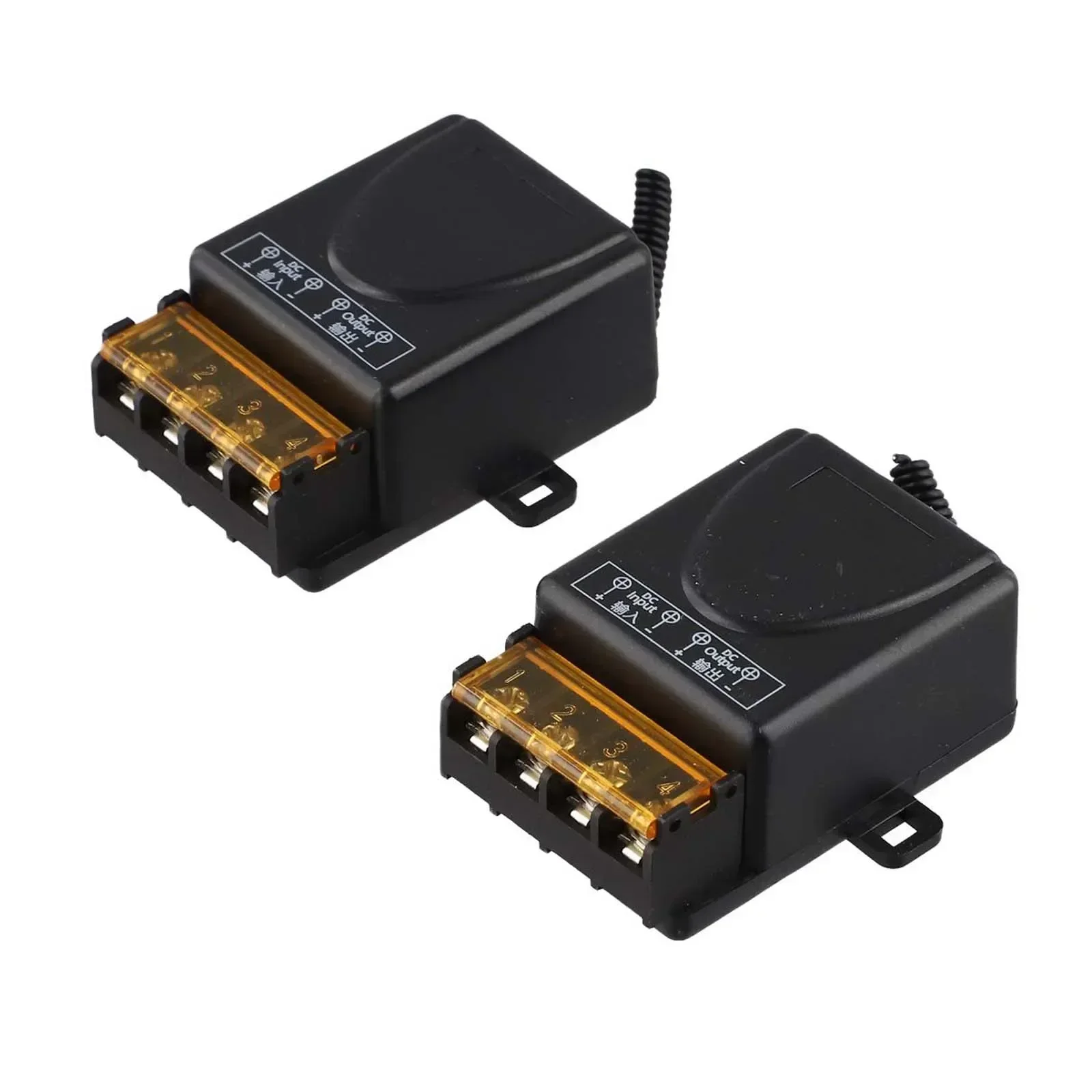 

2Pcs Wireless Remote Switch DC12-72V 30A Long Range 12v Remote Control Switch Wireless Intelligent Remote Control Switch Control