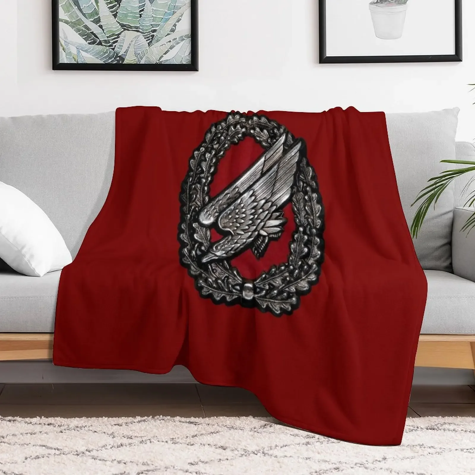 Bundeswehr German Paratrooper Badge Throw Blanket Blankets Sofas Of Decoration Soft Big Blankets