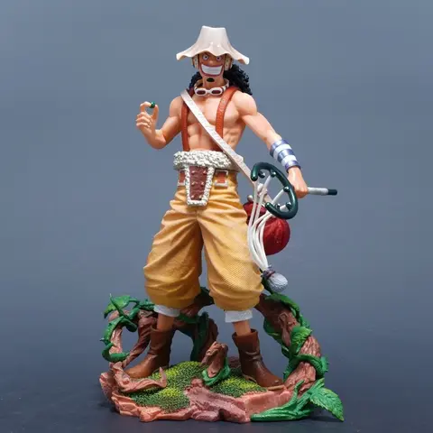 Figurine une pièce de dessin animé Usopp, 25cm/9,84 pouces, Statue en Pvc, ornement de bureau, Collection, modèle de jouets, cadeaux