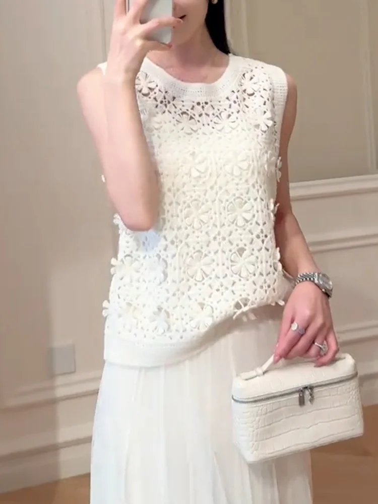 

Дизайнерский топ Ele с выдолбленными крючками, большой размер, модный универсальный осенний новый женский топ премиум-класса Quali ort круглый Ne...