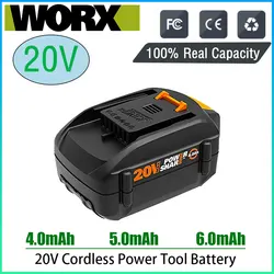 Oryginał dla WORX nowy, oryginalny WA3578-PowerShare 20V 4.0AH/5.0AH/6.0AH akumulator litowo-jonowy o dużej pojemności