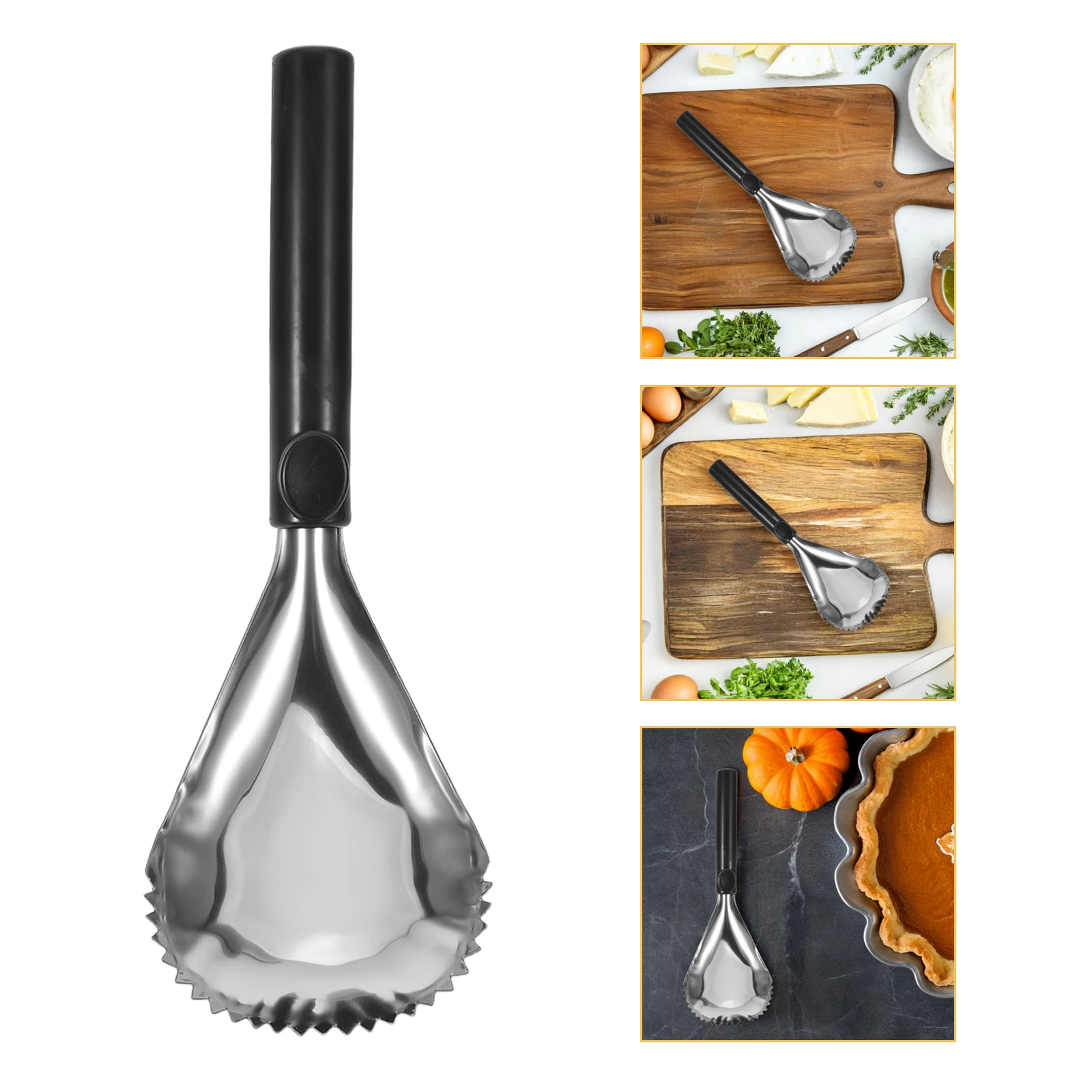 

2 Pcs Enucleated Scrape The Pumpkin with Pulp Stainless Steel Fruit Corer Scraper