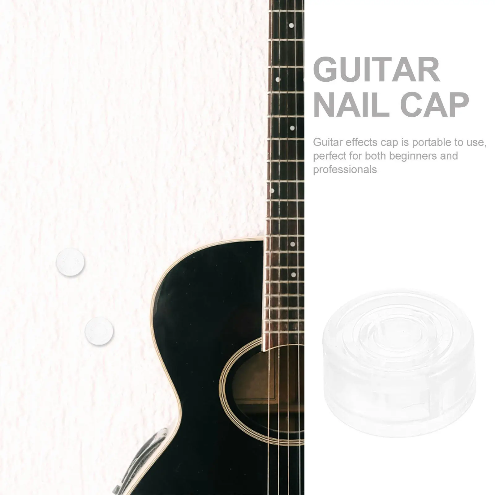 8Pcs Guitar Effect Pedal Caps Footswitch Toppers Nail Cap for Electric Guitar Signal Loss Reduction Comfortable Step Design