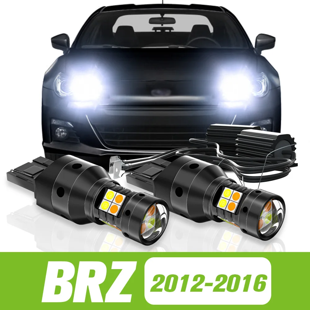 

2pcs For Subaru BRZ 2012-2016 Dual Mode LED Turn Signal+Daytime Running Light DRL 2013 2014 2015 Accessories