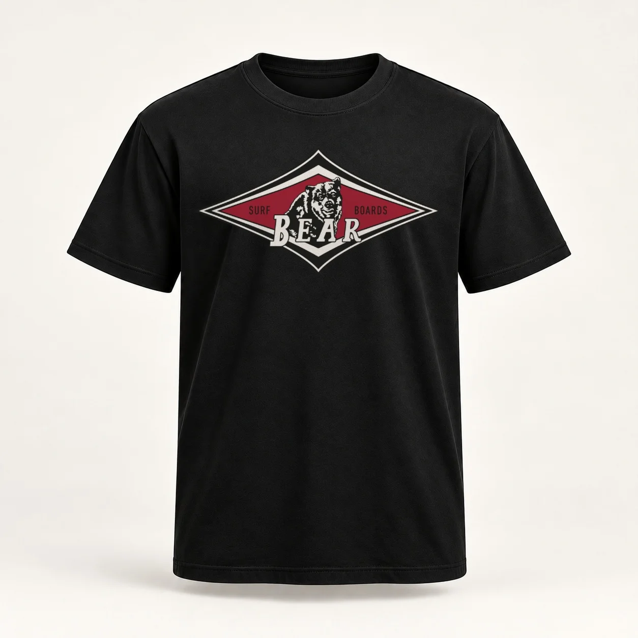 Vintage Surfing Bear Big Wednesday cult Surfboard surf logo diamond retro T shirt T-Shirt t shirts for man graphic funny T-Shirt