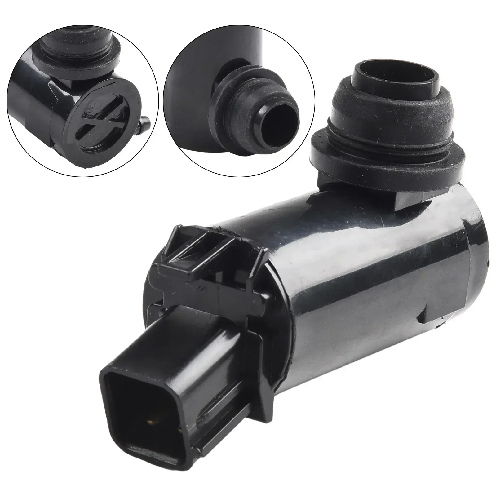 Rubber Plug Washer Pump 12V Black Washer Pump Windshield Washer Pump 100% Brand New 2 Pins High Quality 98510-1C000