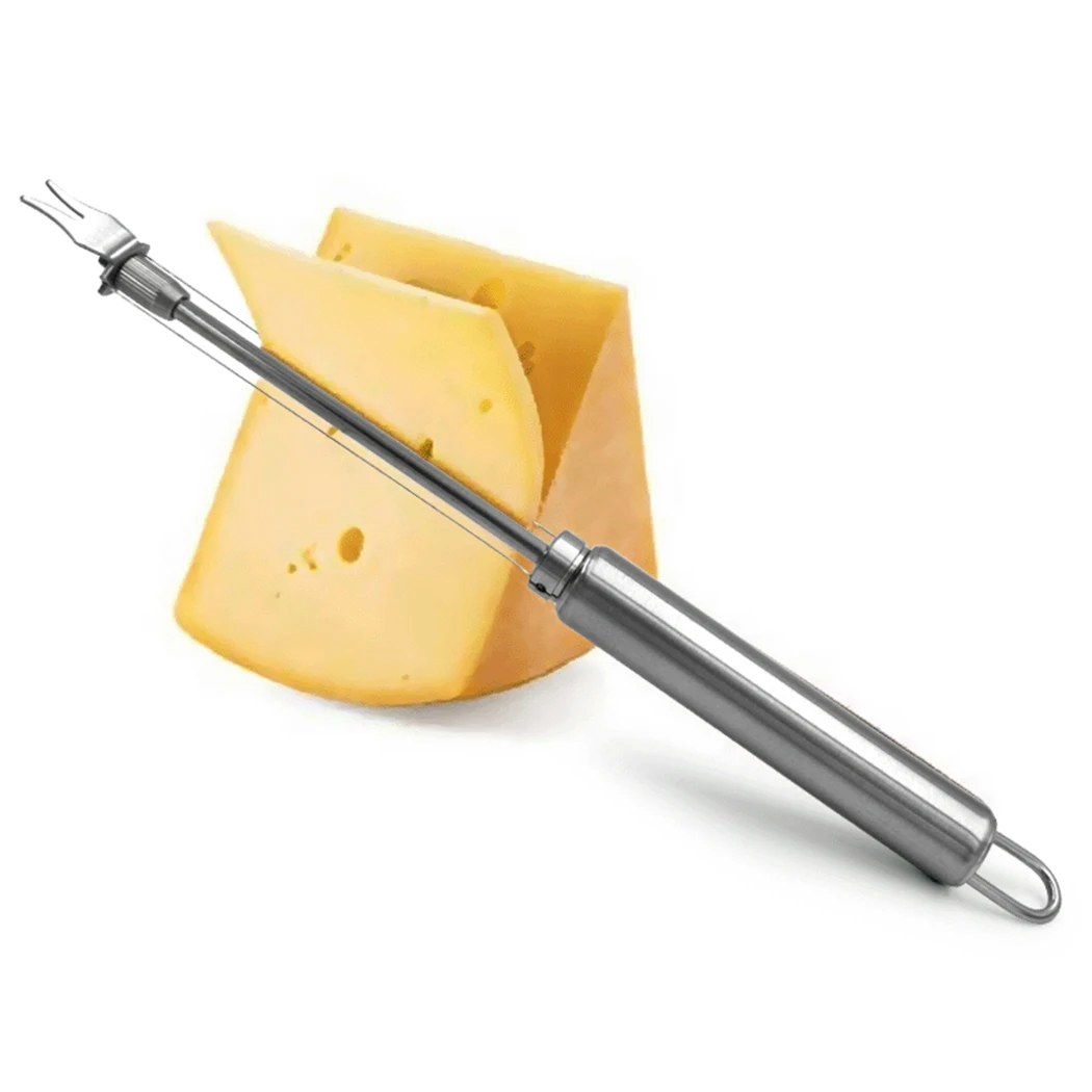 Stainless Steel Double Wire Cheese Slicer Adjustable Butter Wire Cutter Cheese Cutting Wire Cheeses Kitchen Tool Easy To Cutting