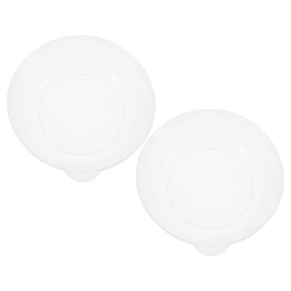 2 Pcs Electronic Scale Kitchen Weighing Pan Powder Food Tray Plastic Household Weight Rack Dishes