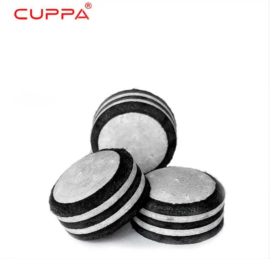 Cuppa Tip Leather Pool Snooker Stick Kit Cue Tips 3 pcs 13mm 12mm 10mm Billiard Accessories China