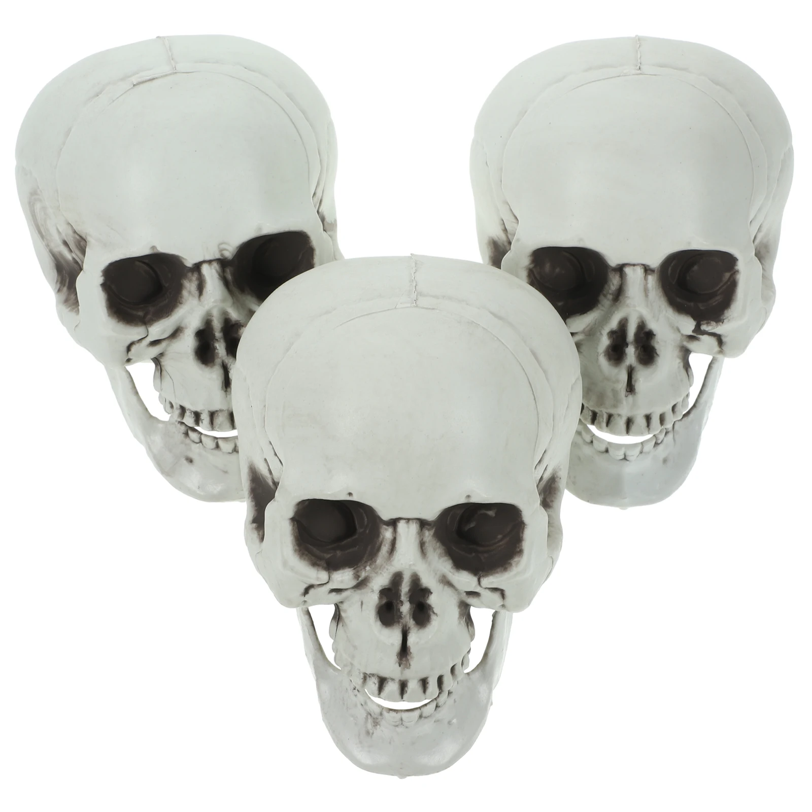 

3 Pcs Skull Ornaments Halloween Maske Totenkopf Tombstone Spooky Deko Skelett Outdoor Office Geisterhaus Garten