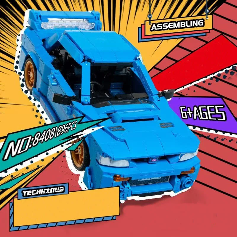 

New Technologys Impreza 22B STi Version Super Racing Car Vehicle Speed Racer Building Blocks Brick Toys for Kids Birthday Gifts