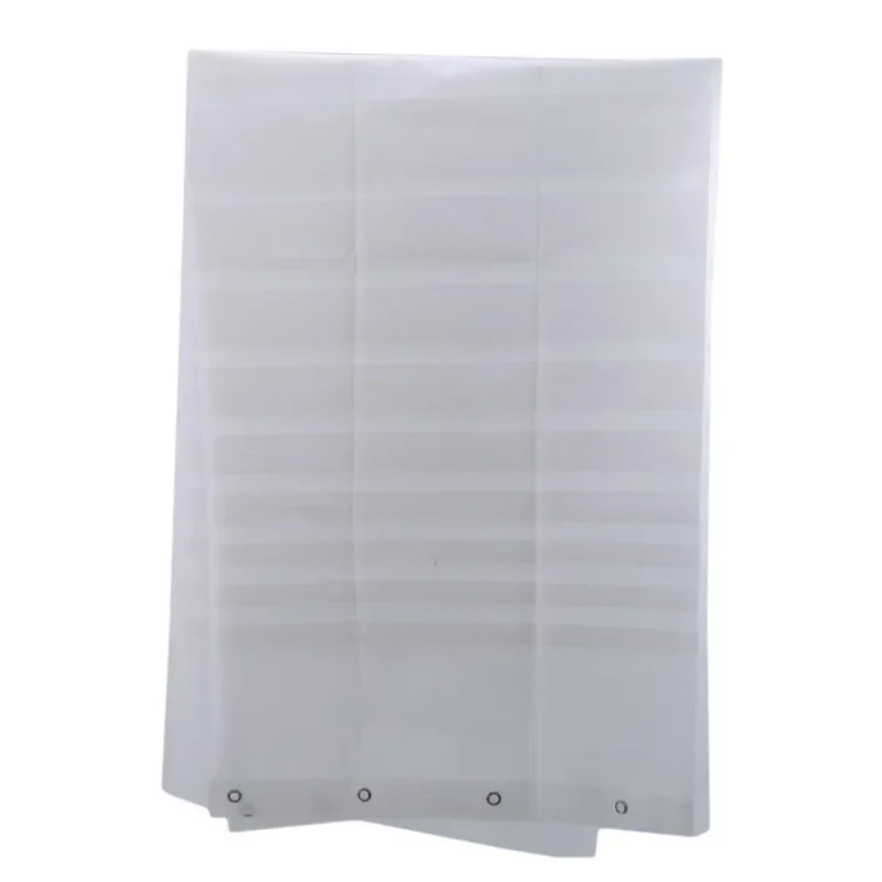 Plastic Waterproof Shower Curtain Transparent White Stripe Bathroom Curtain Luxury Bath Curtain