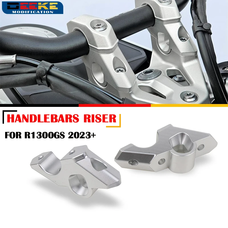 R 1300GS Handlebar Offset Risers For BMW R 1300 GS R1300GS GS1300 Trophy Lifting Aluminum Handlebar Clamp Extend Adapter 2024-