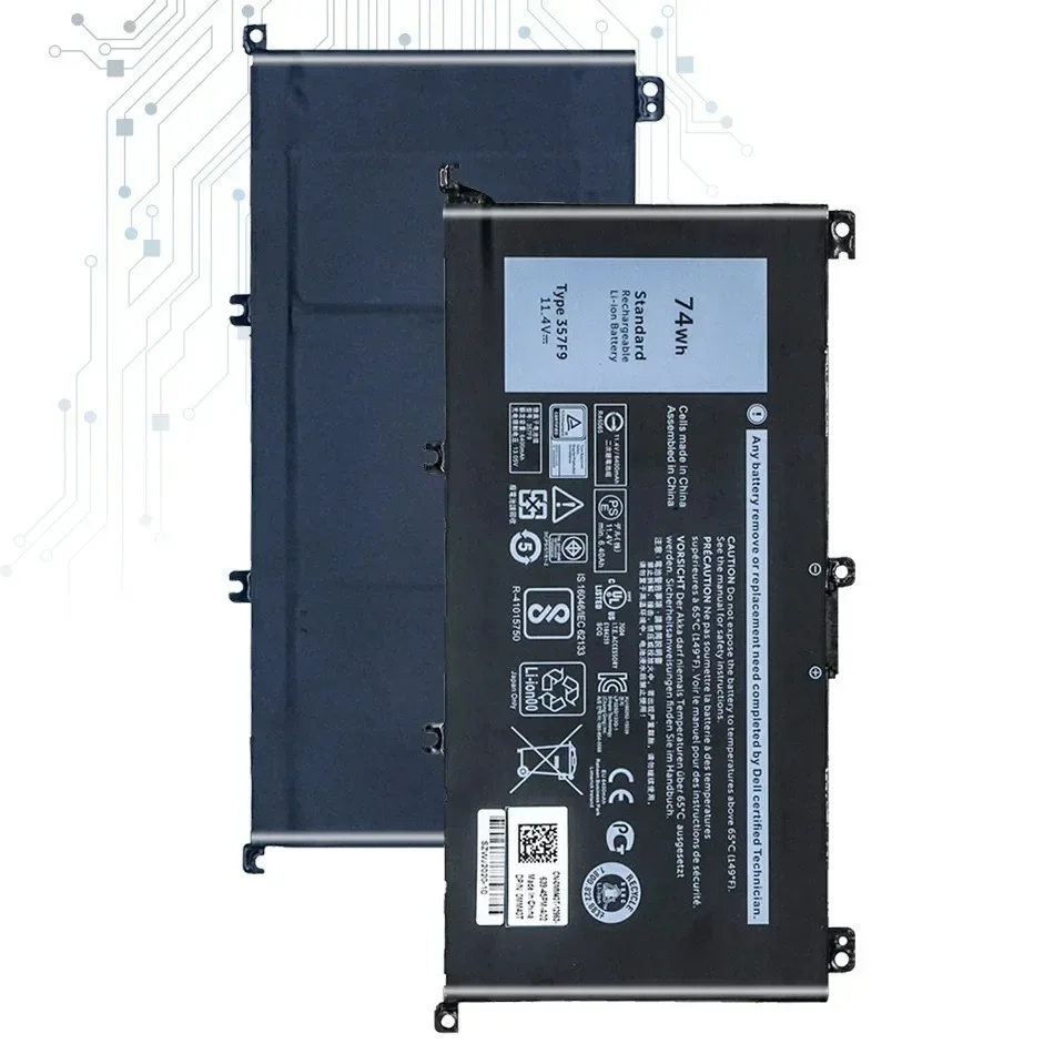 357F9 แบตเตอรี่แล็ปท็อปสําหรับ Dell Inspiron 15 7559 7000 7557 7567 7566 5576 5577 P57F P65F INS15PD-1548B 11.1V