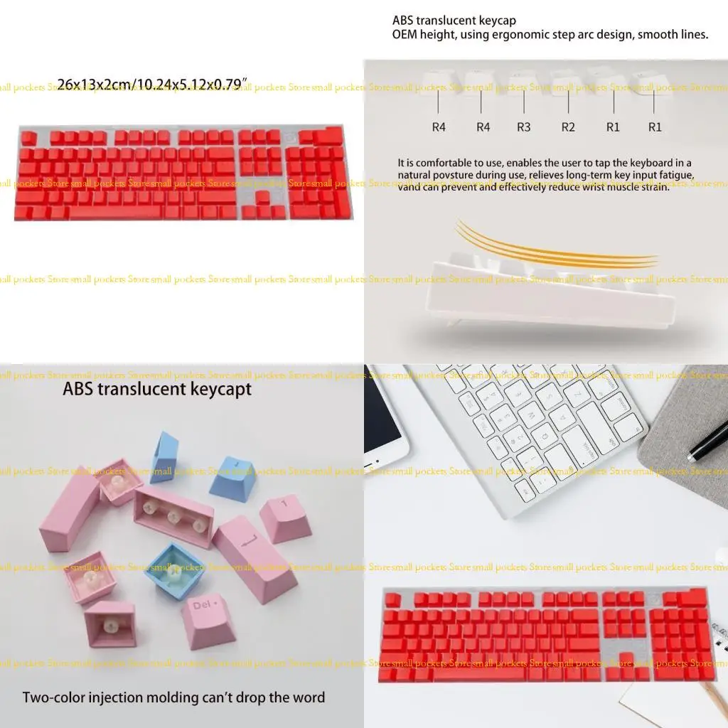 

R1WD 104 ABS Keycap OEM High-end Printing Translucent Keycap for Mechanical Keyboard