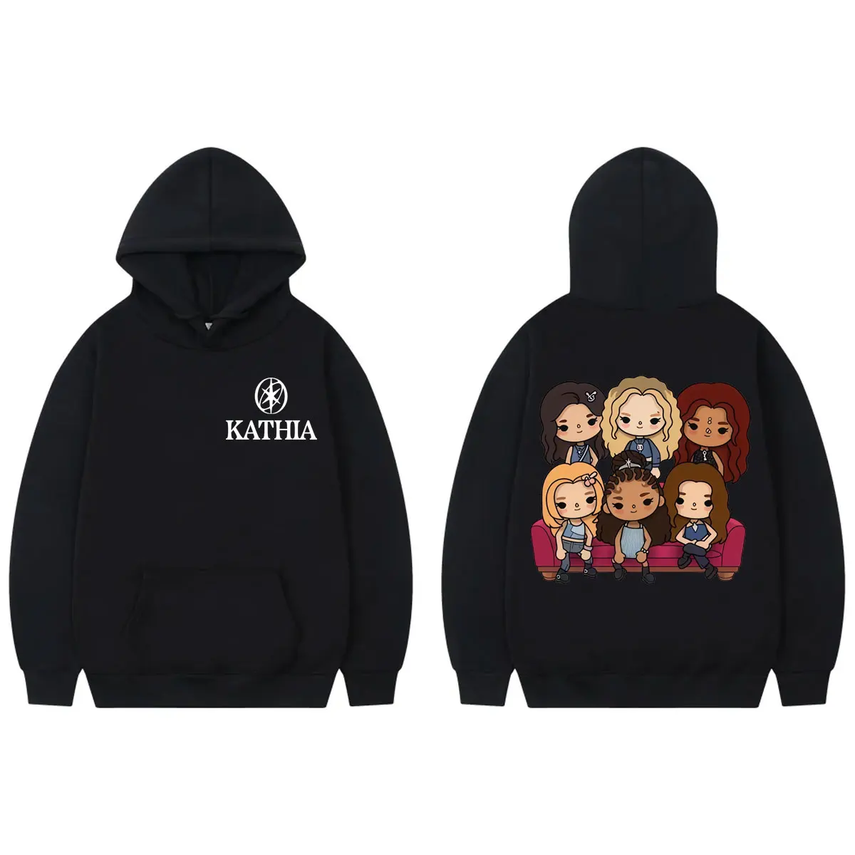 

Kpop Katseye Merch Hoodie Men Women Clothing Harajuku Cartoon Oversized Pullovers Fashion Casual Long Sleeve Hooded Sweatshirts