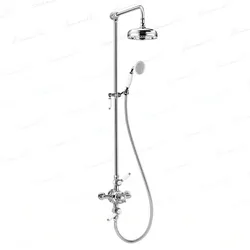 Bathroom Bathtub Faucet Set Brass Wall Mounted European Style Classical Single Handle Chrome Finished Thermostatic Shower Faucet