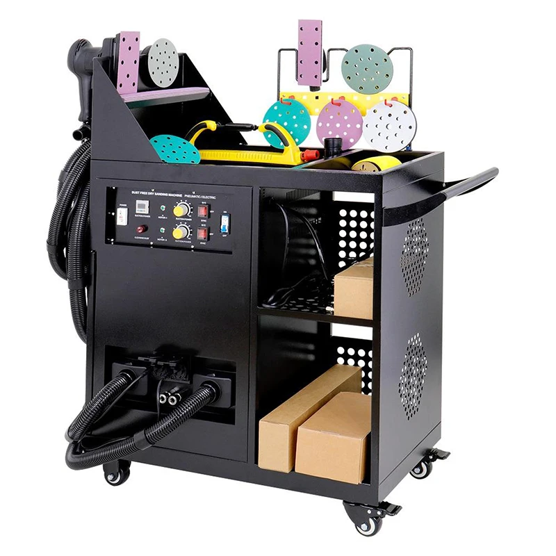 Electric Central Vacuum Dust Free Dry Sander 220V/110V/380V Wood Working Dry Dust Extractor Car Polishing Machine Variable Speed
