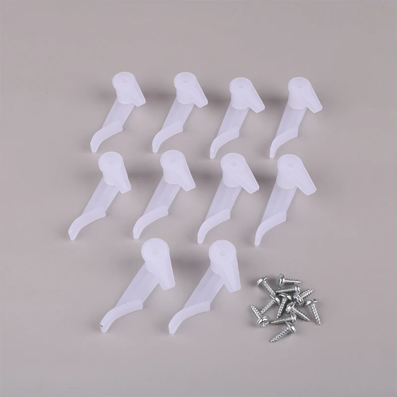 10pcs 8/10mm Ceiling Light Clip Clamp With Screws Lampshade Fixed Clamp Buckle LED Fixture Ceiling Lamp LED Lighting Accessories