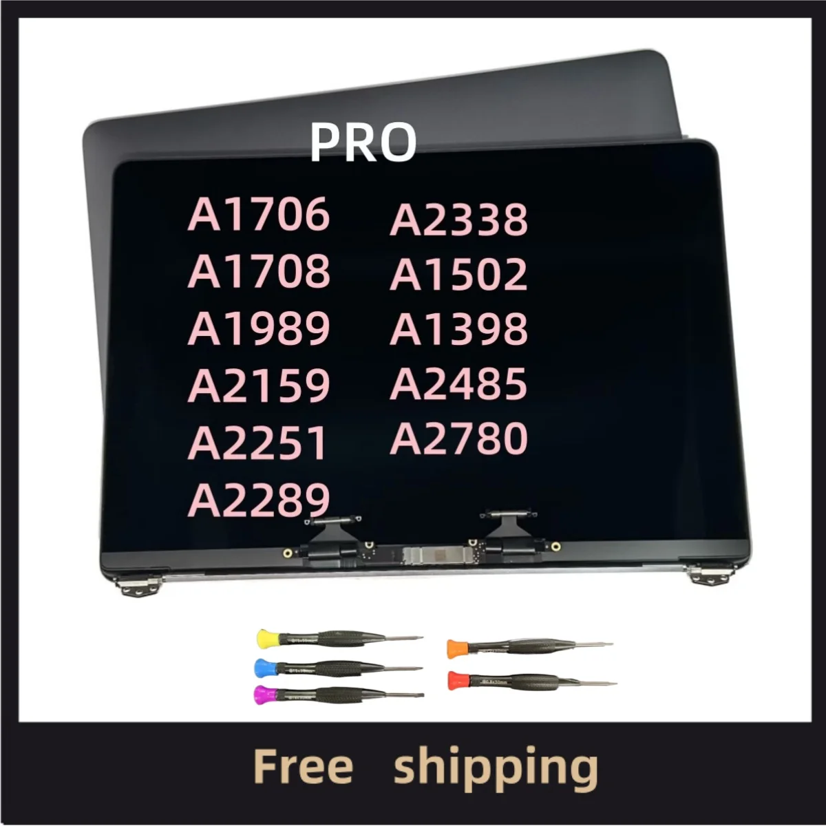 Laptop LCD For Macbook Pro A2338 A1706 A1708 A2251 A2289 A2159 A1502 A1398 A2485 A2780 A1990 A1707 LCD Screen Display Assembly