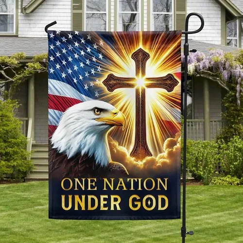 Eagle Patriot Christian Cross One Nation Under God Flag Graden Flag UUI GGX