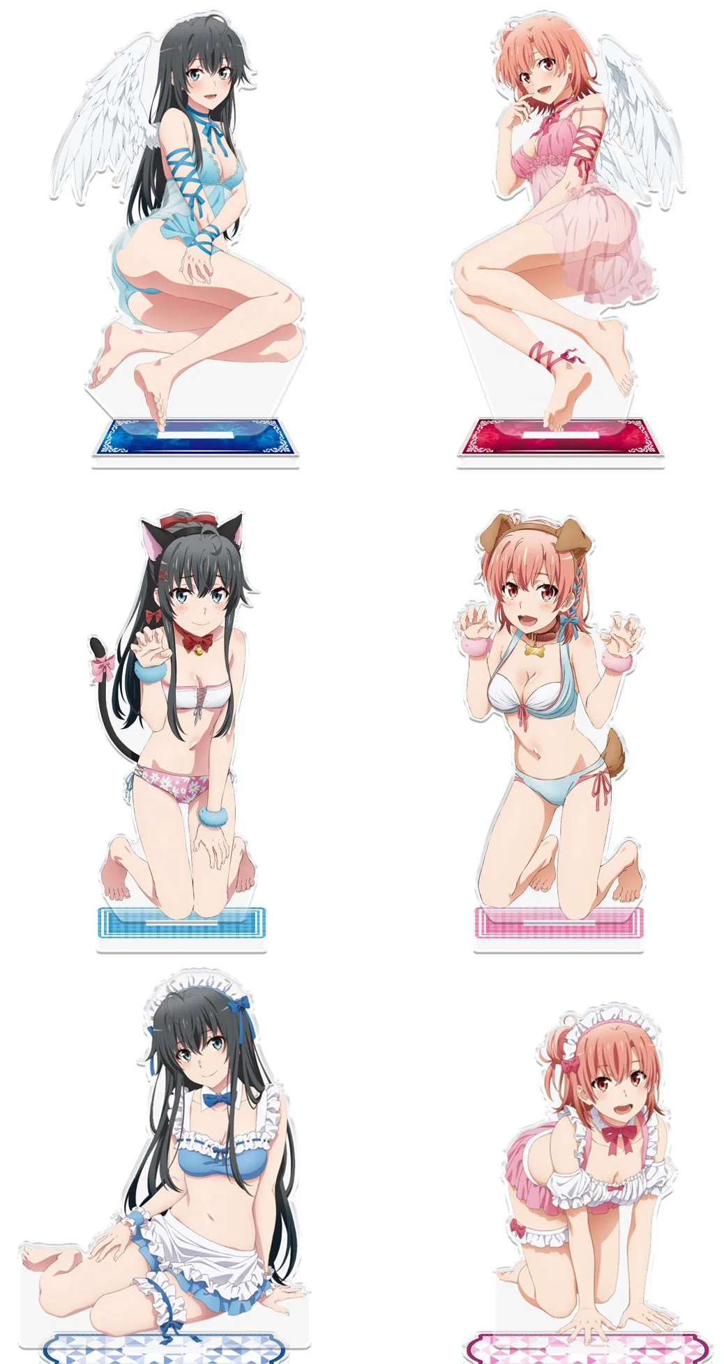 Guo Xiao Luo Anime Store My Teen Romantic Comedy Snafu Climax HD Figures Yukino Yukinoshita Angel Ver Acrylic Stand Fans Gifts