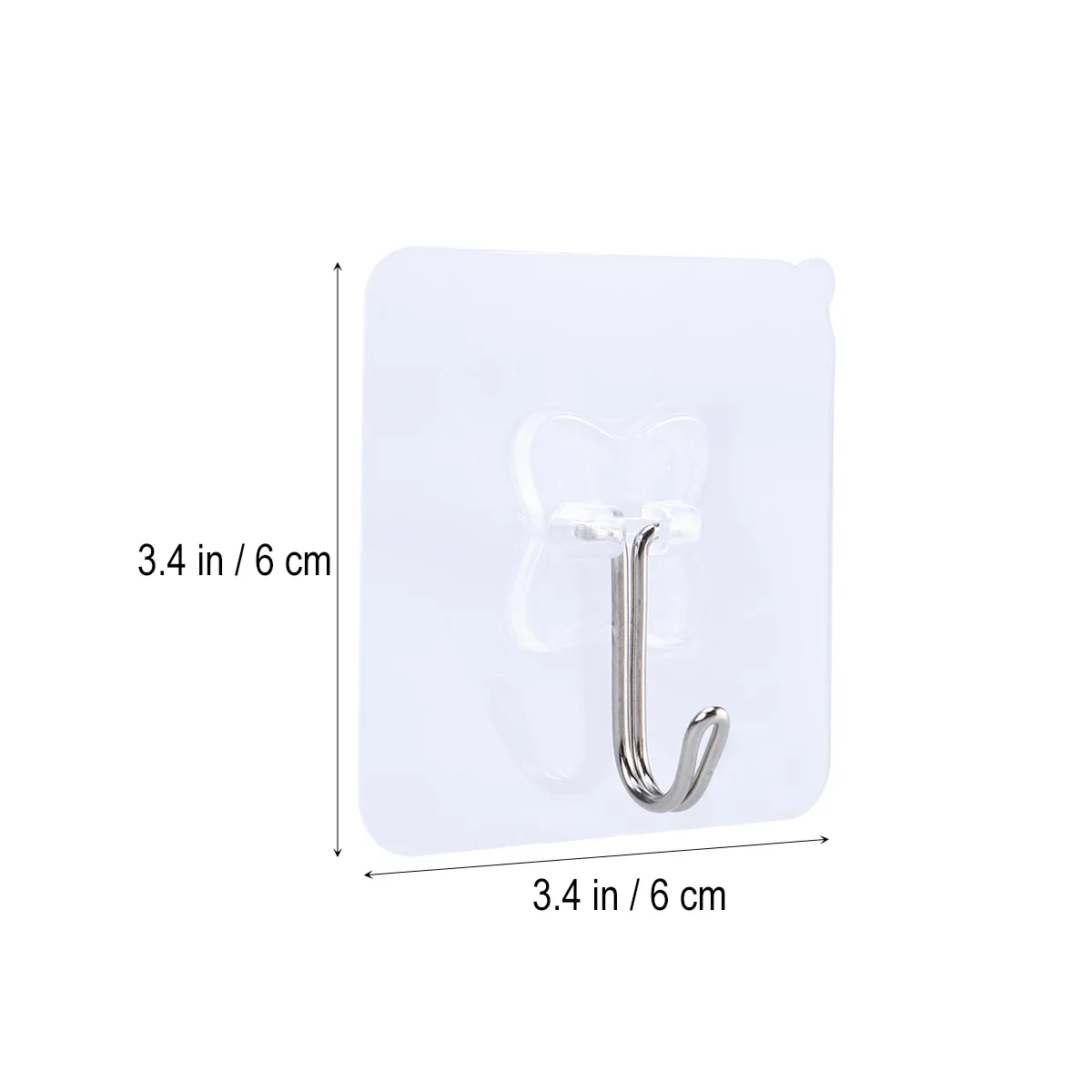 

5pcs Transparent Pvc Suction Hooks Heavy Duty No Drill Hanger For Kitchen Bathroom Organization Suction Cup Hooks Wall Mount
