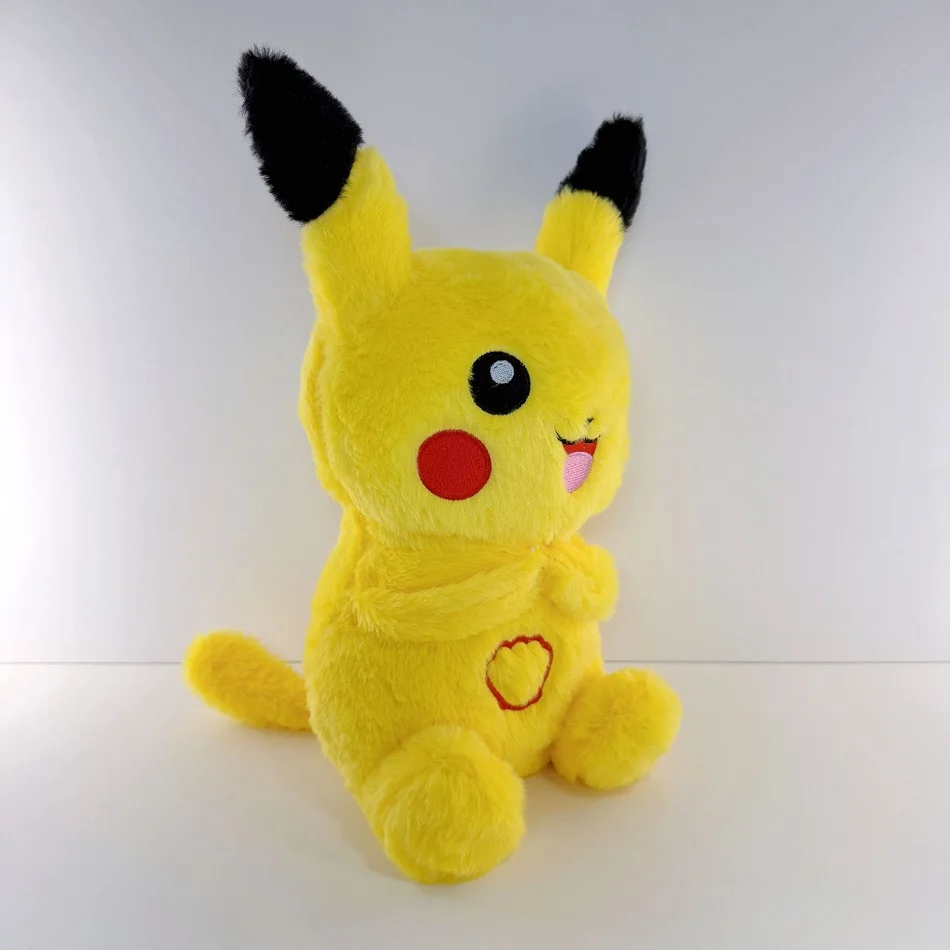 Cartoon Pok é mon Plush Doll Pikachu Breathing Companions Soothing Sleeping Soothing Music Luminous Sleeping boy girl Toys Gifts - view 3