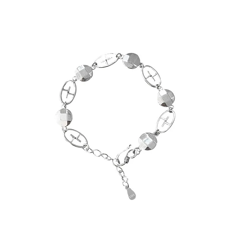 

S925 Sterling Silver Retro Fashion Bracelet Women's INSN Style Design Sense New Advanced Versatile Light Luxury Jewelry