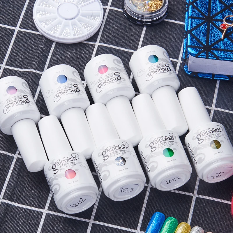 Smalto per unghie color UV Primer semipermanente Ibrido Top Coat Nail Gel Vernice Nail Art Manicure 15ML