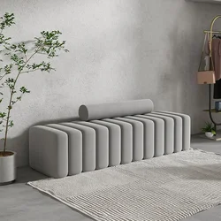 Grey Minimalist Living Room Sofas Nordic Lazy Double Stretch Bedroom Sofas Fashionable Luxury Canape Salon Home Furniture