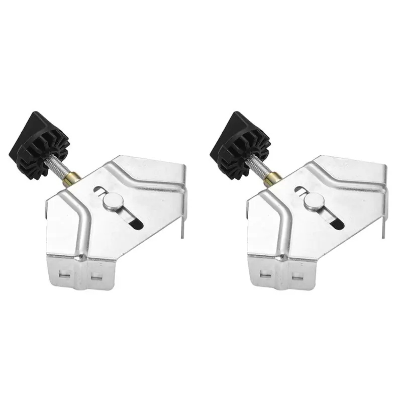 RALCA-2X Metal Right Angle Clamp Quick Clip Auxiliary Corner Clamp Locator Adjustable 90 Degree Fixing Clamp Open