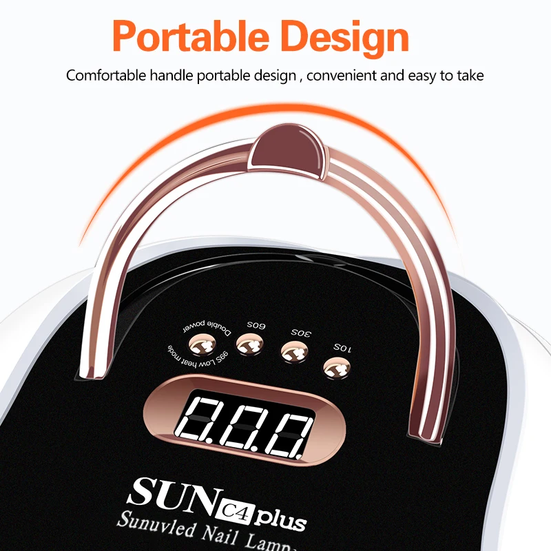 57LED UV LEDネイルドライヤー、高速硬化、すべてのネイルジェルポリッシュに対応、ネイルランプ、マニキュア乾燥タイマー、自動センサー、マニキュアサロンツール