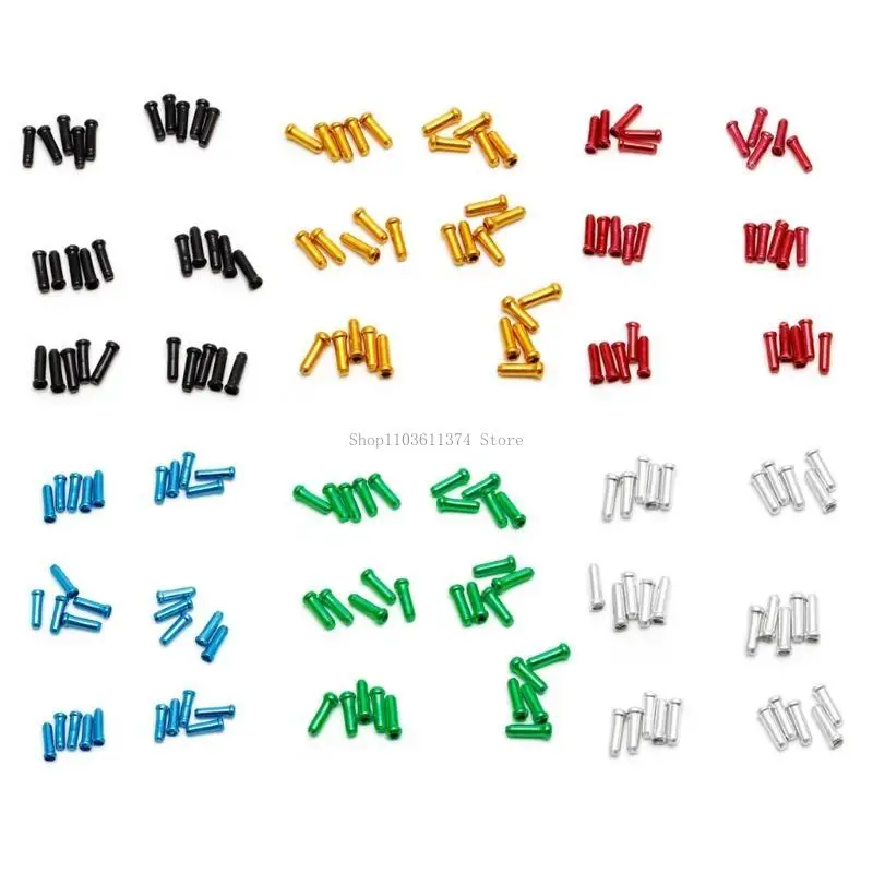 

30Pcs MTB Bicycles Brake Wire End Cable Aluminum Cover Gear Bikes Parts
