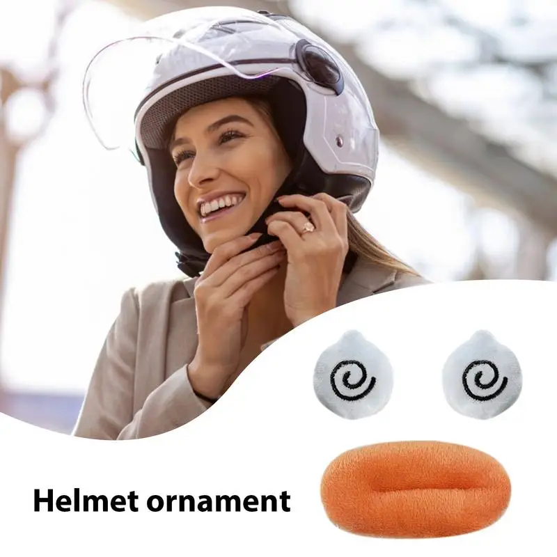 Cute Riding Hat Decoration Self-Adhesive Funny Sausage Mouth Decoration Multi-Purpose Embellishments For Suitcases Motorcycle