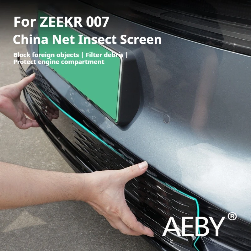 

AEBY For ZEEKR 001/007 2024 2025 Front Grille Bug Mesh Cover Protective Net Bumper Protection Anti Insect Car Accessories