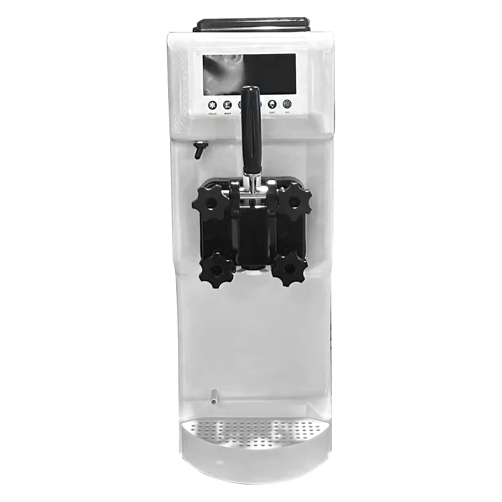 XEOLEO Mini macchina per gelato a testa singola da tavolo Macchina per gelato automatica commerciale morbida
