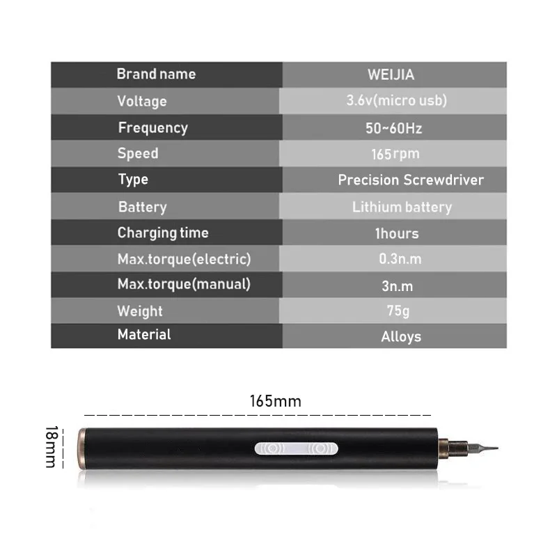 Mini chave de fenda elétrica sem fio, chave de fenda elétrica multifuncional de precisão 3.6v bateria de lítio recarregável, manutenção doméstica para casa diy