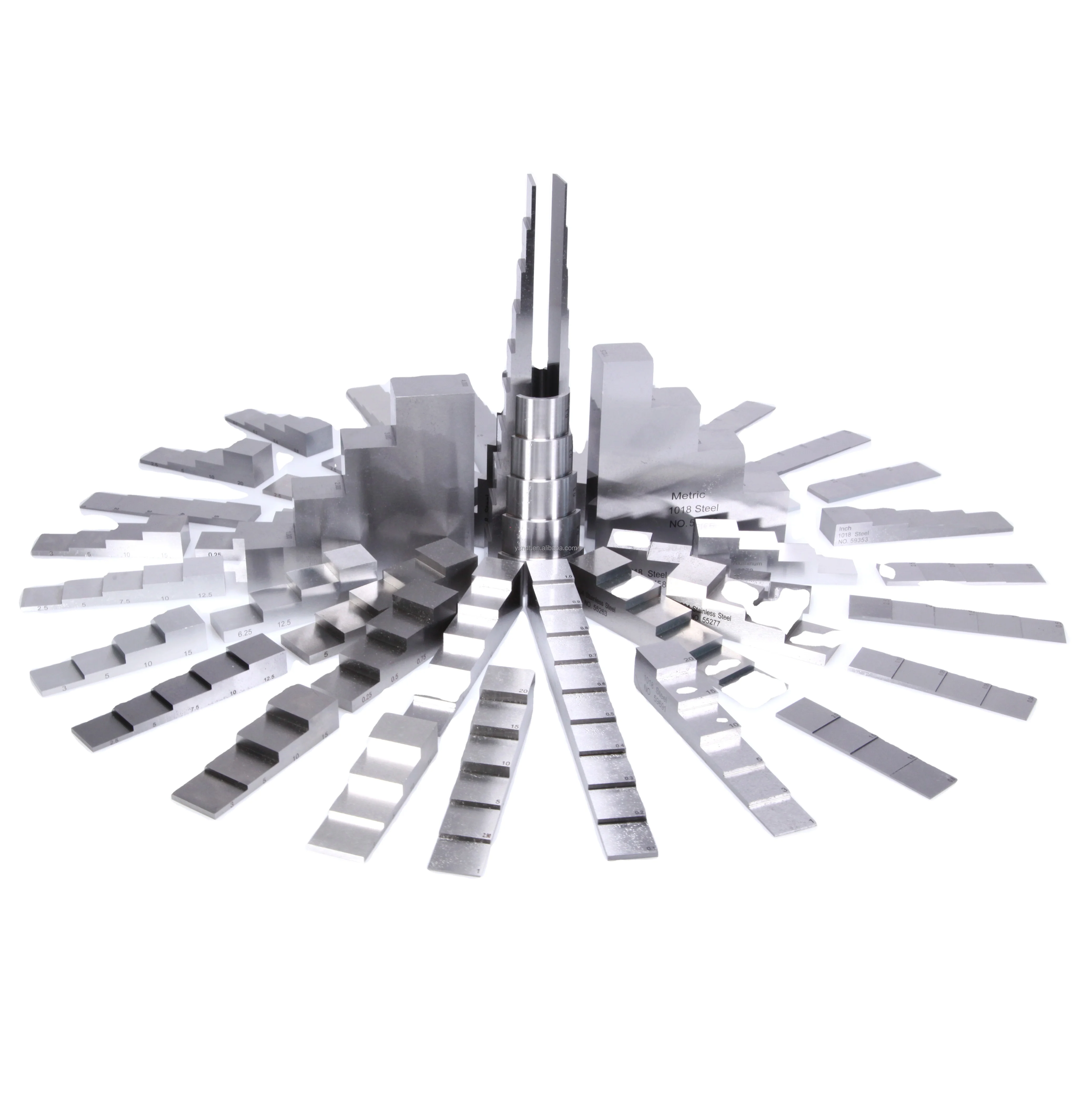 

OEM NDT UT Accessories Thickness Calibration Blocks 1018 Steel Ultrasonic Step Blocks