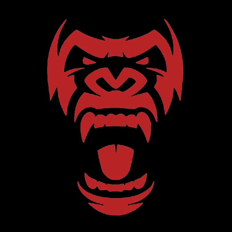 Cool Creative Water Proof Angry Gorilla Face Sticker For Car Motorcycle Truck Van Laptop Refrigerator Window Table Wall Decor