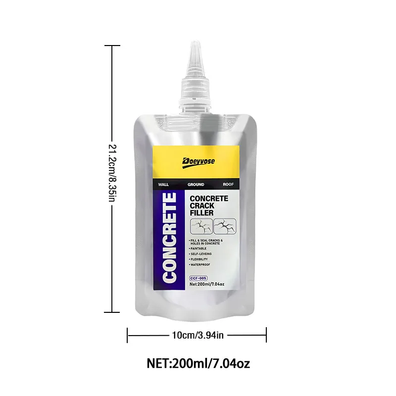 Waterproof Cement Crack Sealer 200ml Self‑Leveling Concrete Gap Filler